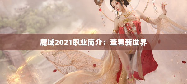 魔域2021职业简介：查看新世界 第2张